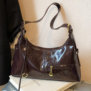 Vintage Niche Underarm For Women 2026 New Trendy Korean Tote Simple Large Capacity Crossbody Commuter Bag