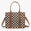 Large plaid brown