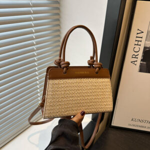 Summer New Large Capacity For Women Korean Version Ins Casual Personality Color-Block Fashion Small Square Bag