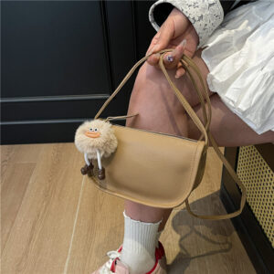 Trendy Soft Leather 2026 New High-end Exquisite Compact Fashion Saddle Daily Versatile Crossbody Bag