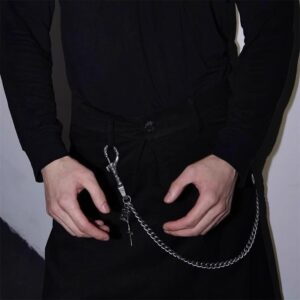 Men’s And Women’s Vintage Rose Embossed Belt – Gothic Punk Hip Hop Accessory For Jeans & Pants Bag Waist Chain