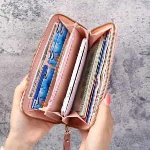 Korean Style New Women’s Long Zipper Multi-Functional Versatile Wallet Large Capacity Phone And Money Clip