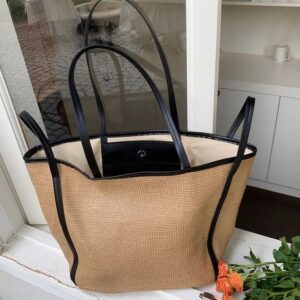 2026 New Straw Woven Tote Large Capacity Women Fashion Shoulder Bag For Beach Vacation Daily Commute
