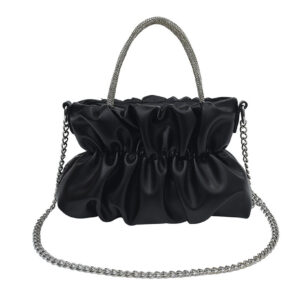 New women’s celebrity pleated cloud chain crossbody bag for women