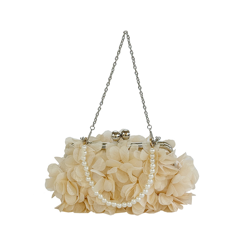 Petal Evening Handheld Fairy Clutch Romantic Wedding Banquet Party Dress Prom Bag - Image 5