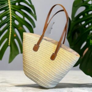 Versatile Simple One-shoulder 2026 New Large-capacity Straw Women’s Seaside Holiday Beach Tote Bag