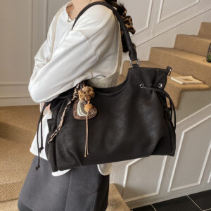 Korean Style ‘s Versatile Simple Shoulder Crossbody 2026 Spring New Commuting High-end Large Capacity Tote Bag For