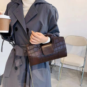 2026 Spring And Summer Clutch Women’s Shoulder Handbag Evening Crocodile Pattern Chain Bag