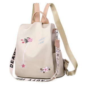 Women’s Bags Casual New Large Capacity Travel Fashion Embroidery Anti theft Backpack Women Bag